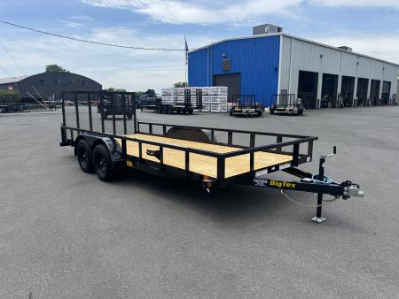 New 2027 Big Tex Trailers 70PI-18R1A-4PBK-BRK2 7X18 TA Utility Trailer