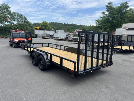 New 2027 Big Tex Trailers 70PI-18R1A-4PBK-BRK2 7X18 TA Utility Trailer