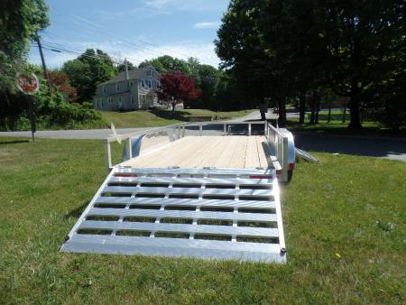 New 2026 ALCOM 6 1/2 by 14 tandem with side ramp Landscape Trailer