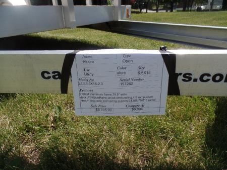 New 2026 ALCOM EXAMPLE / 79.5" wide deck by 18 ft. long with side ramp Landscape Trailer