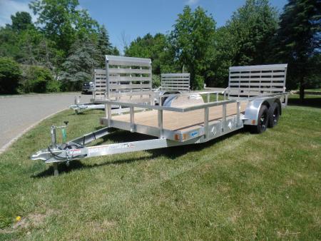 New 2026 ALCOM 79.5  wide deck by 18 ft. long with side ramp Landscape Trailer