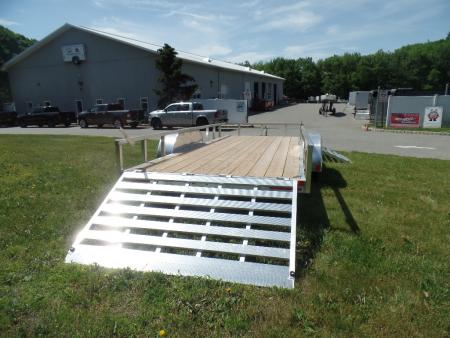 New 2026 ALCOM EXAMPLE / 79.5" wide deck by 18 ft. long with side ramp Landscape Trailer