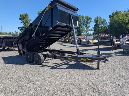 New 2027 Big Tex Trailers 7x16 TD Heavy Duty 15.4K Telescopic Dump w/ Slide-In Ramps & 4' Sides Dump Trailer