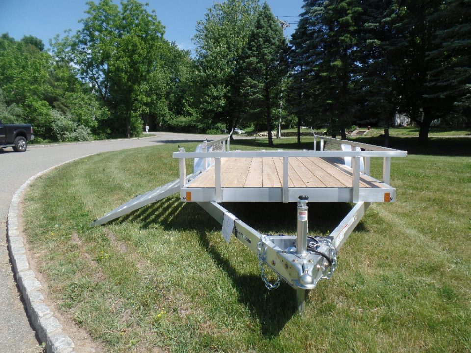 New 2026 ALCOM EXAMPLE / 79.5" wide deck by 16 ft. long with side ramp Landscape Trailer