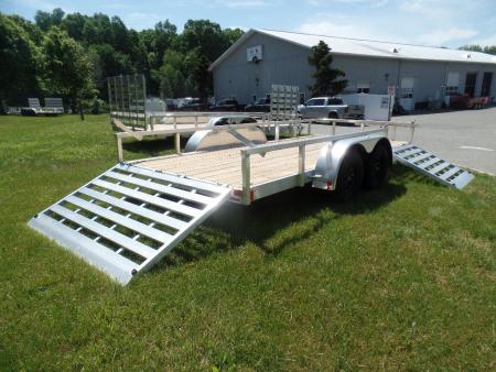 New 2026 ALCOM EXAMPLE / 79.5" wide deck by 16 ft. long with side ramp Landscape Trailer