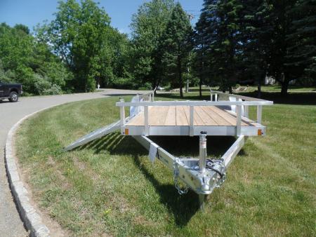 New 2026 ALCOM EXAMPLE / 79.5" wide deck by 16 ft. long with side ramp Landscape Trailer