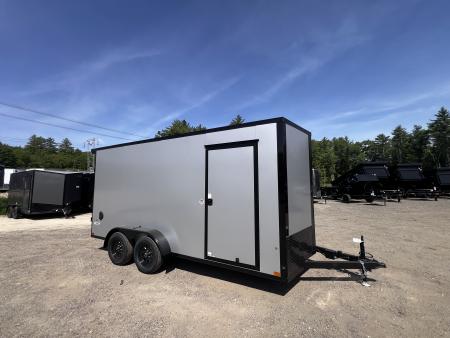New 2026 Pace American 7x16 + 2ft V nose/ Rear Spoiler/ Polycore / Blackout - 7000GVW