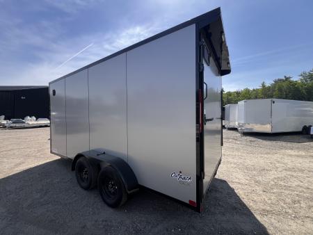 New 2026 Pace American 7x16 + 2ft V nose/ Rear Spoiler/ Polycore / Blackout - 7000GVW