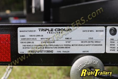 New 2026 6X12 Triple Crown Utility Trailer