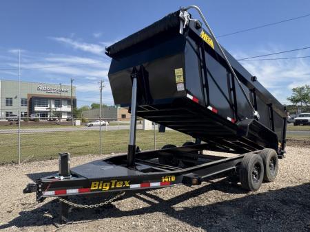 New 2027 Big Tex Trailers 7x16 TD Heavy Duty 15.4K Telescopic Dump w/ Slide-In Ramps Dump Trailer