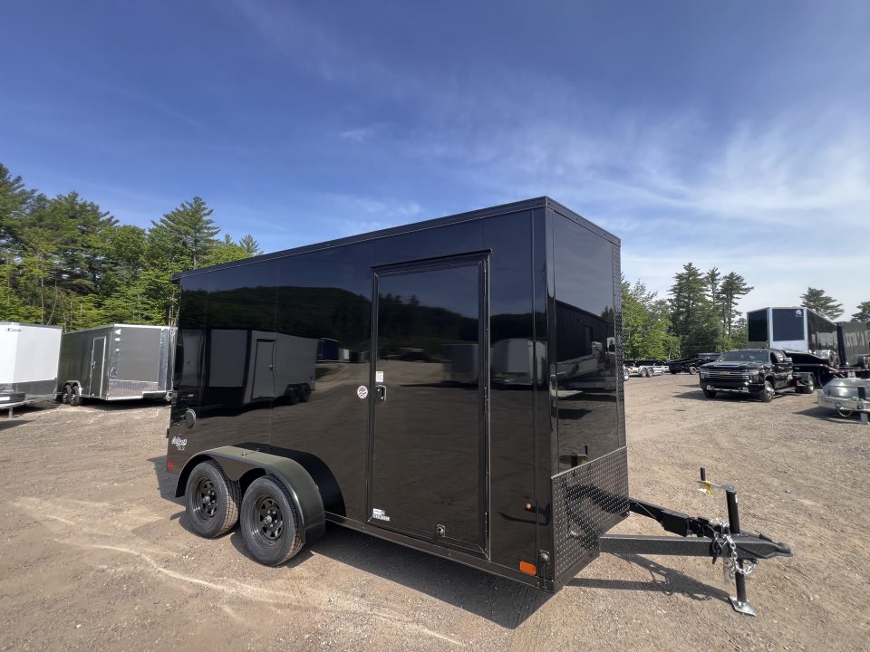 New 2026 Pace American 7x14 + 2ft V nose/ Rear Spoiler/ Polycore / Blackout - 7000GVW
