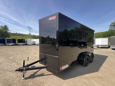 New 2026 Pace American 7x14 + 2ft V nose/ Rear Spoiler/ Polycore / Blackout - 7000GVW