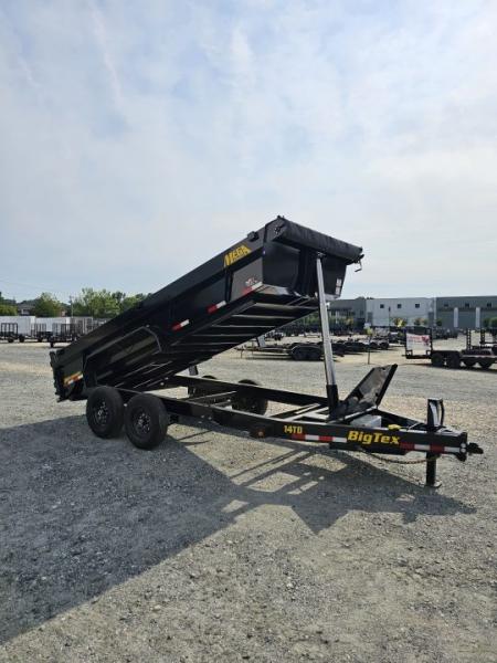 New 2027 Big Tex Trailers 7x16 TD Heavy Duty 14K Telescopic Dump w/ Slide-In Ramps Dump Trailer