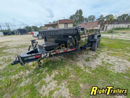 Used 2022 7X14 PJ Dump Trailer