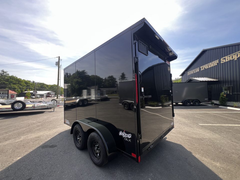 New 2026 Pace American 7x12 + 2ft V nose/ Rear Spoiler/ Polycore / Blackout - 7000GVW