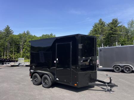 New 2026 Pace American 7x12 + 2ft V nose/ Rear Spoiler/ Polycore / Blackout - 7000GVW