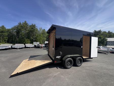 New 2026 Pace American 7x12 + 2ft V nose/ Rear Spoiler/ Polycore / Blackout - 7000GVW