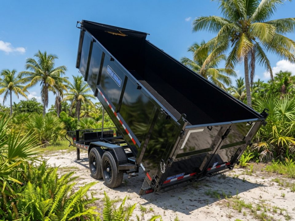 New 2026 Triple Crown Trailers 7x16 Gooseneck Dump Trailer – 16K GVWR | 4' High Sides | Heavy-Duty Dump Trailer