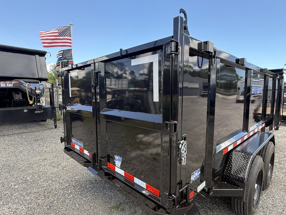 New 2026 Triple Crown Trailers 7x16 Gooseneck Dump Trailer – 16K GVWR | 4' High Sides | Heavy-Duty Dump Trailer