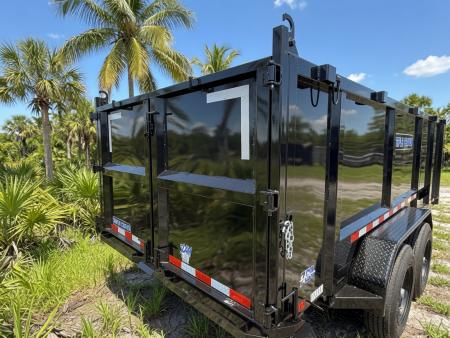 New 2026 Triple Crown Trailers 7x16 Gooseneck Dump Trailer – 16K GVWR | 4' High Sides | Heavy-Duty Dump Trailer