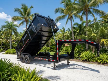 New 2026 Triple Crown Trailers 7x16 Gooseneck Dump Trailer – 16K GVWR | 4' High Sides | Heavy-Duty Dump Trailer