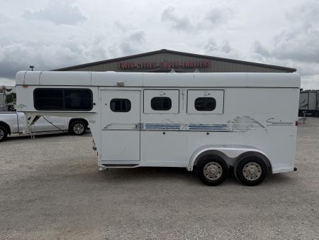 Used 1998 Sundowner 2 Horse Gooseneck Horse Trailer