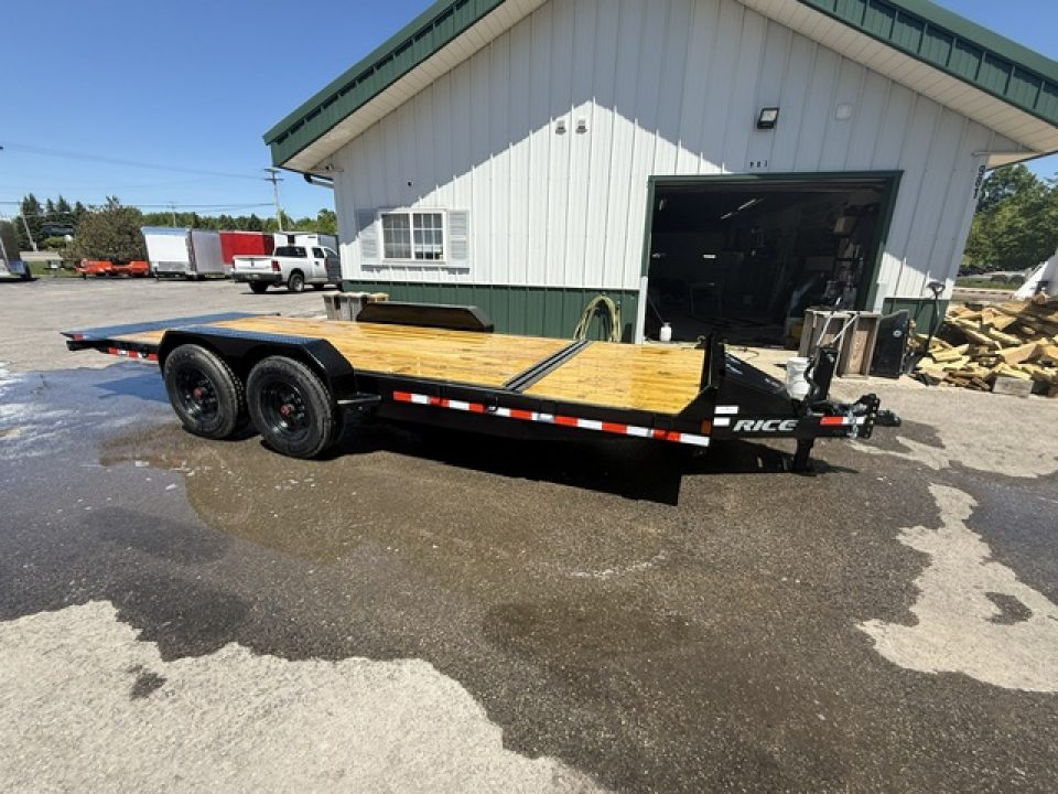 New 2026 Rice Trailers 7X20 SPLIT TILT Equipment Trailer