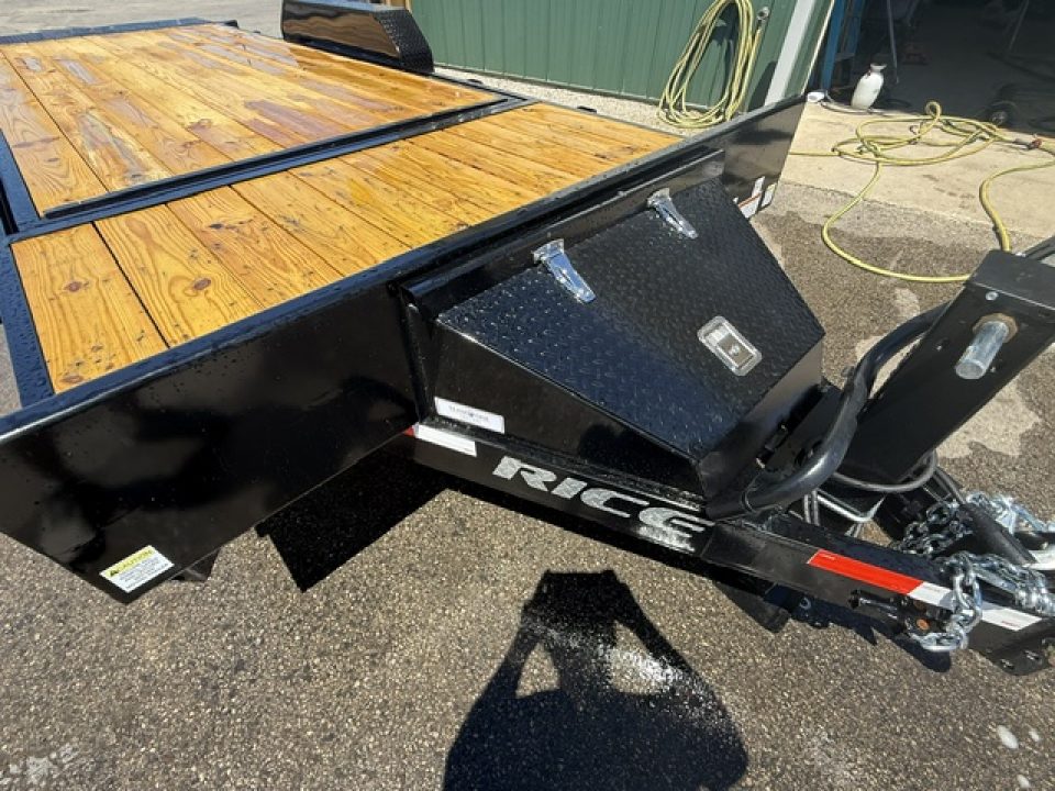 New 2026 Rice Trailers 7X20 SPLIT TILT Equipment Trailer