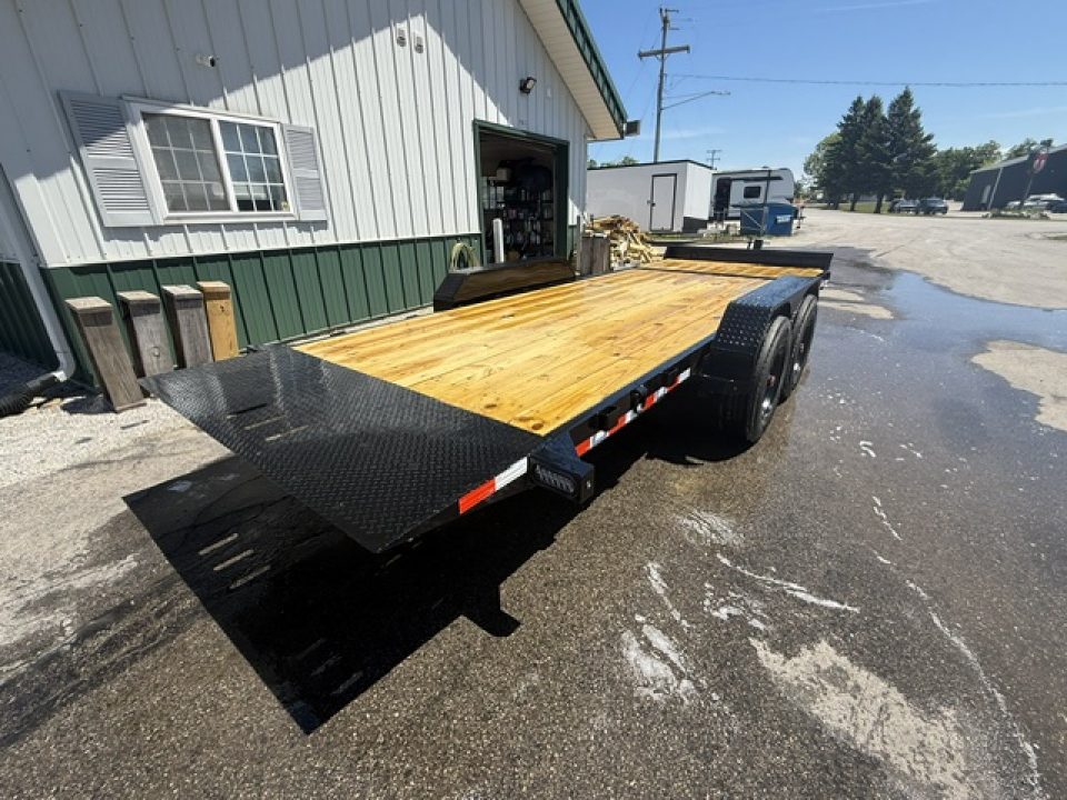 New 2026 Rice Trailers 7X20 SPLIT TILT Equipment Trailer