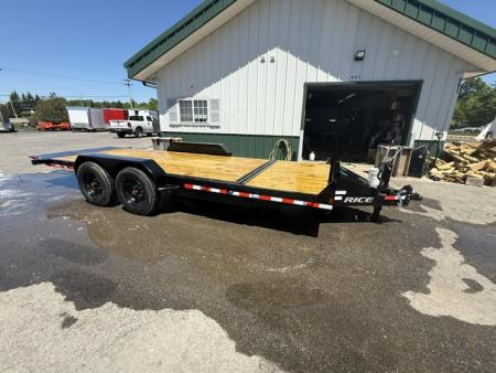 New 2026 Rice Trailers 7X20 SPLIT TILT Equipment Trailer
