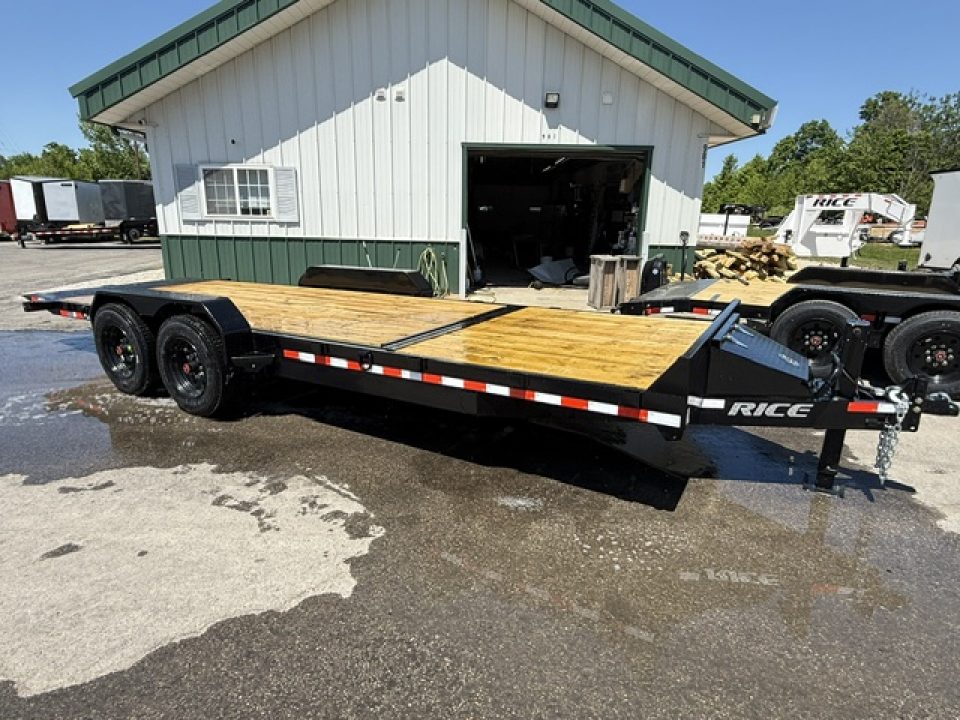 New 2026 Rice Trailers 7X22 SPLIT TILT Equipment Trailer