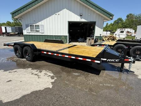 New 2026 Rice Trailers 7X22 SPLIT TILT Equipment Trailer