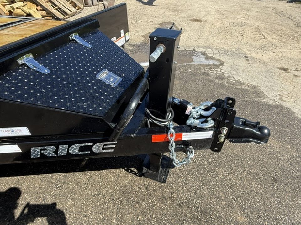 New 2026 Rice Trailers 7X20 SPLIT TILT Equipment Trailer