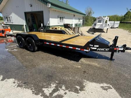 New 2026 Rice Trailers 7X20 SPLIT TILT Equipment Trailer