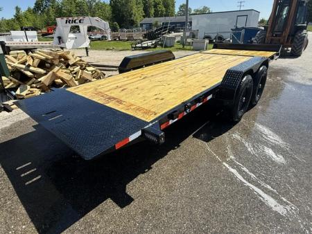 New 2026 Rice Trailers 7X20 SPLIT TILT Equipment Trailer