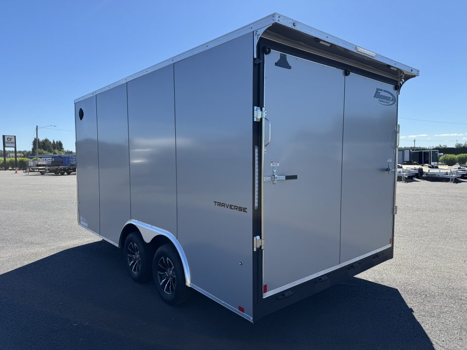 New 2026 Formula Traverse 8.5x16 Enclosed Car Hauler w/ Upgrades 7K GVWR