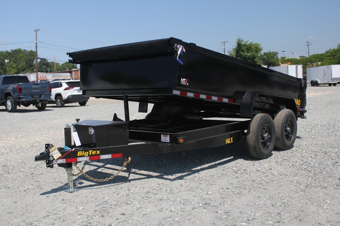 New 2027 Big Tex Trailers 7x14 14LX 14K Dump w/ Slide-In Ramps Dump Trailer