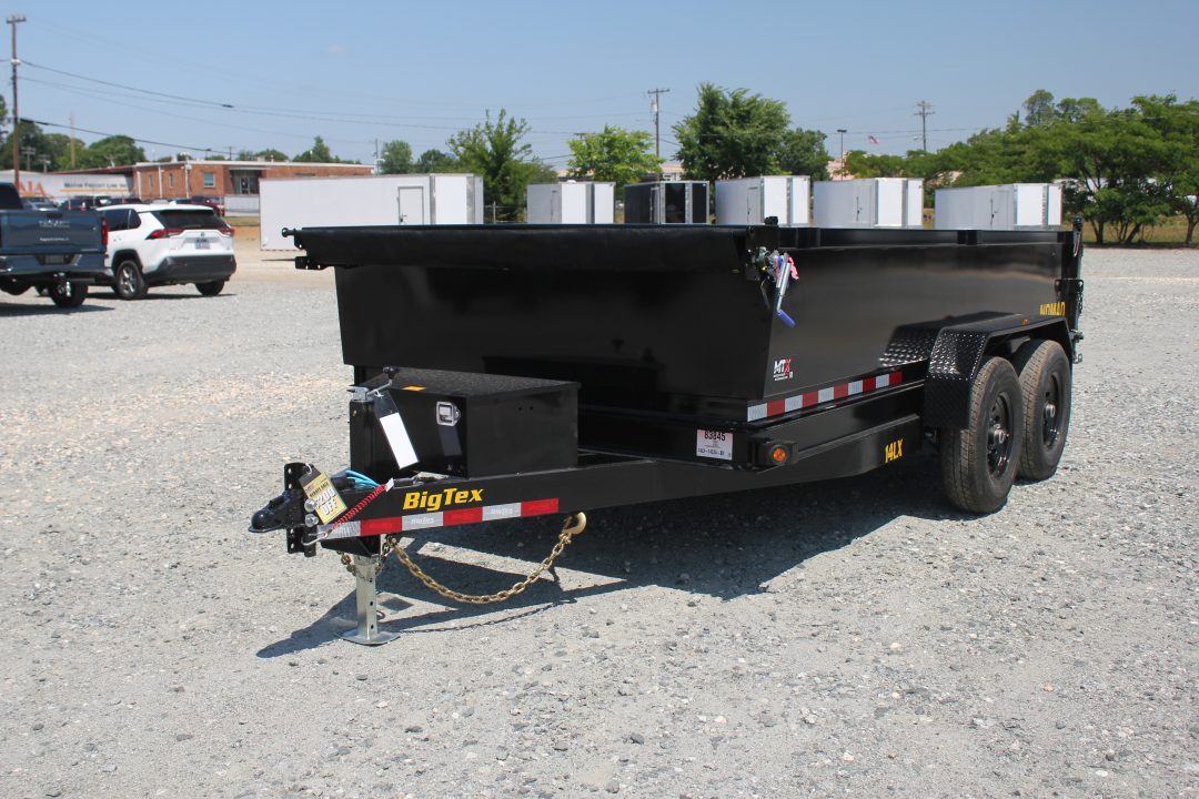 New 2027 Big Tex Trailers 7x14 14LX 14K Dump w/ Slide-In Ramps Dump Trailer