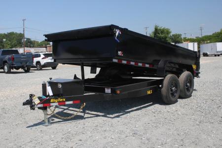 New 2027 Big Tex Trailers 7x14 14LX 14K Dump w/ Slide-In Ramps Dump Trailer