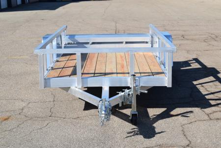 New 2026 Sport Haven 5x10 Aluminum Utility Trailer W/ BI-FOLD RAMP GATE