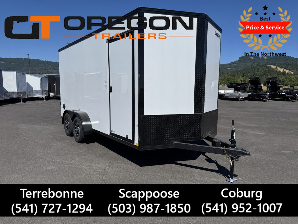 New 2026 Compass Indigo DLX 7x16 Enclosed Trailer w/ Upgrades 7K GVWR