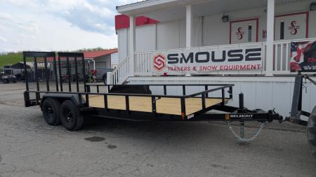 New 2026 Belmont 7x16 Tube Top Utility Trailer w/ Split Gate