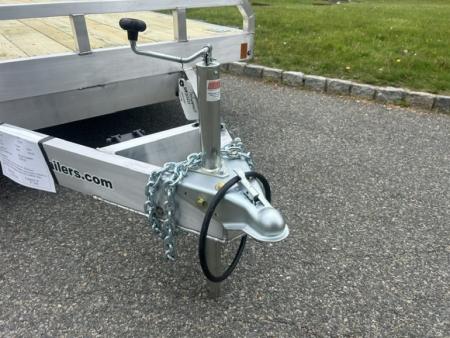 New 2027 ALCOM Open ECO-7X18 Aluminum with Wood Deck Car Hauler