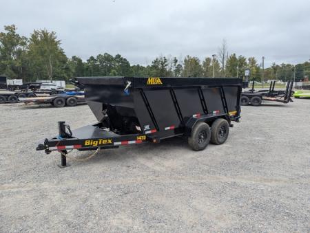New 2027 Big Tex Trailers 7x16 TD Heavy Duty 15.4K Telescopic Dump w/ Slide-In Ramps & 4' Sides Dump Trailer