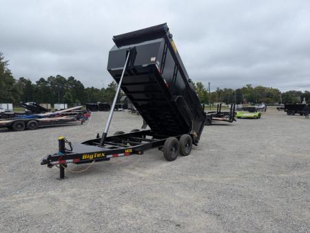 New 2027 Big Tex Trailers 7x16 TD Heavy Duty 15.4K Telescopic Dump w/ Slide-In Ramps & 4' Sides Dump Trailer