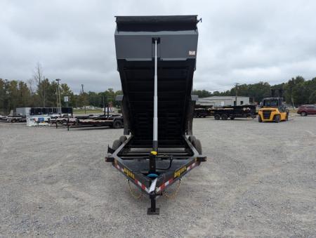 New 2027 Big Tex Trailers 7x16 TD Heavy Duty 15.4K Telescopic Dump w/ Slide-In Ramps & 4' Sides Dump Trailer