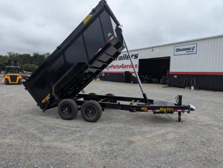 New 2027 Big Tex Trailers 7x16 TD Heavy Duty 15.4K Telescopic Dump w/ Slide-In Ramps & 4' Sides Dump Trailer