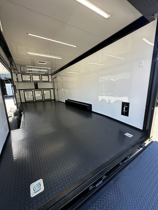 New 2026 Luxe 8.5x24 Race Trailer - Finished Interior- 5200LB Torsion - Full Escape Door-Removable Fender