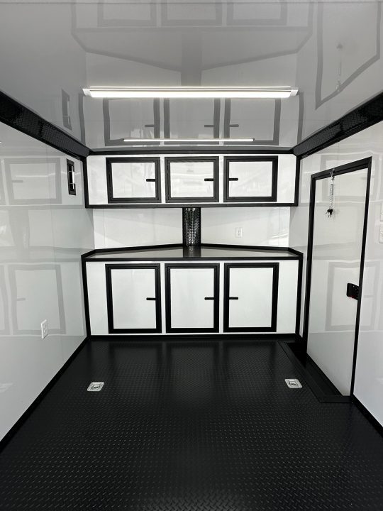 New 2026 Luxe 8.5x24 Race Trailer - Finished Interior- 5200LB Torsion - Full Escape Door-Removable Fender