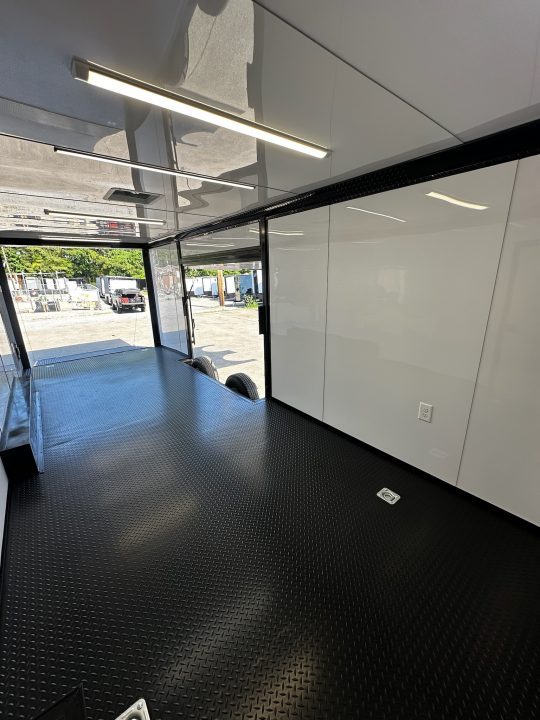 New 2026 Luxe 8.5x24 Race Trailer - Finished Interior- 5200LB Torsion - Full Escape Door-Removable Fender